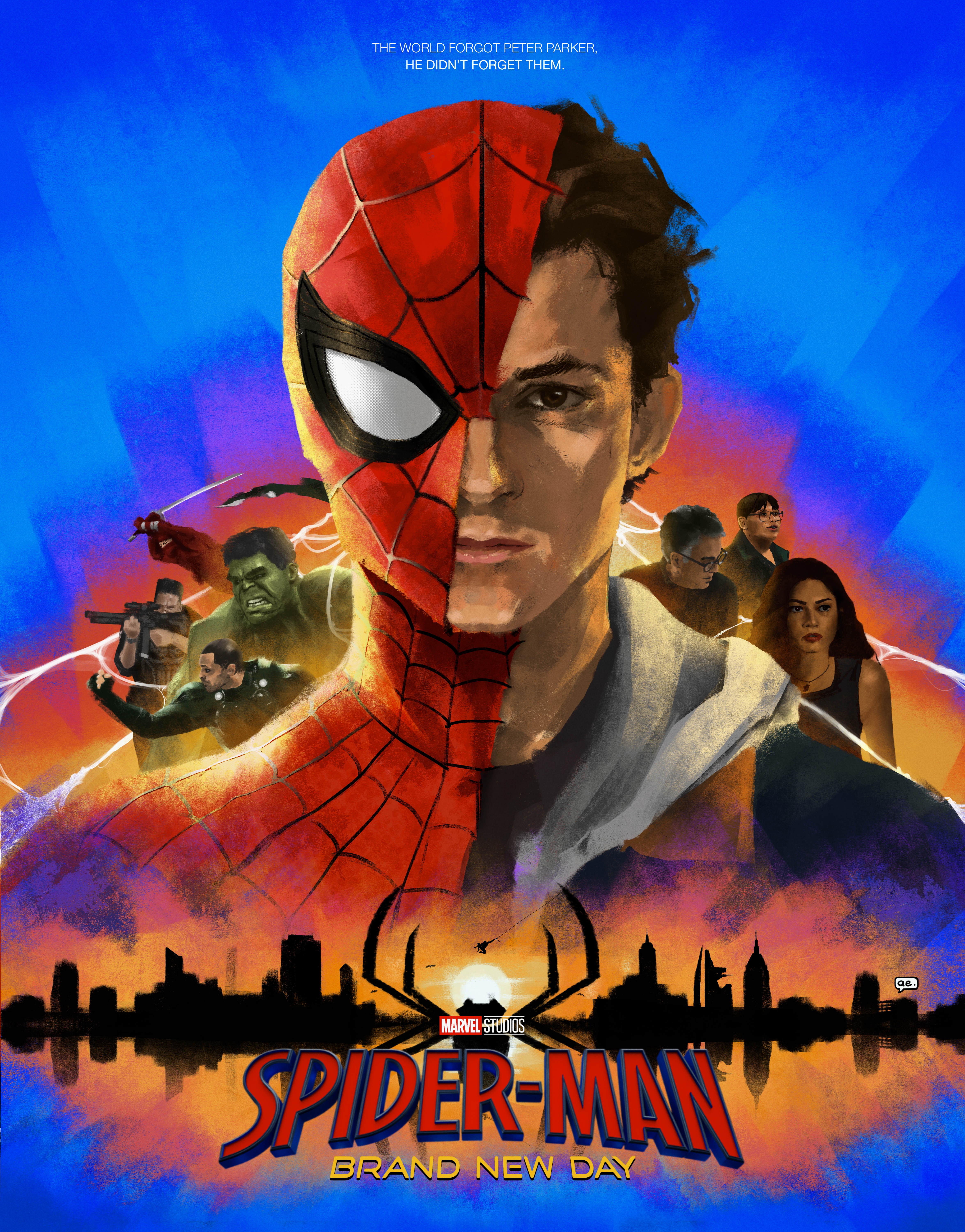 Spider-Man film posteri çalışması